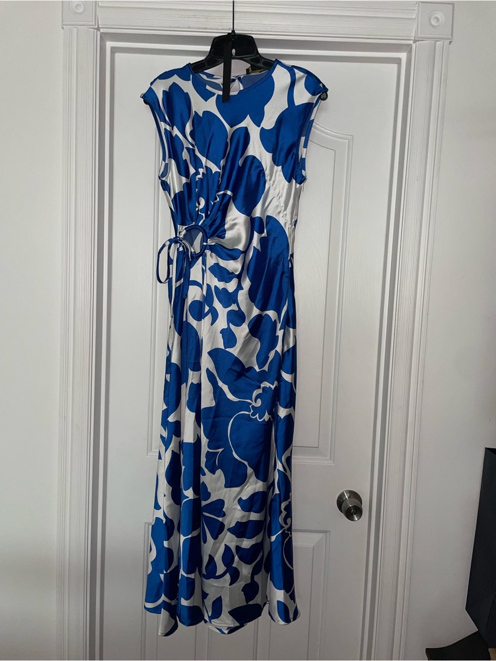 HOUSE OF HARLOW 1960 Blue Floral Maxi Dress Sz Small NWT